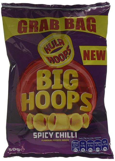 Hula Hoops Spicy Chilli Potato Rings 50g Approved Food