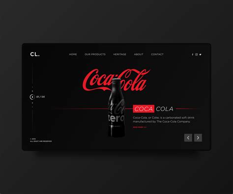 Coca Cola Minimal Concept By Reehen Mehta On Dribbble