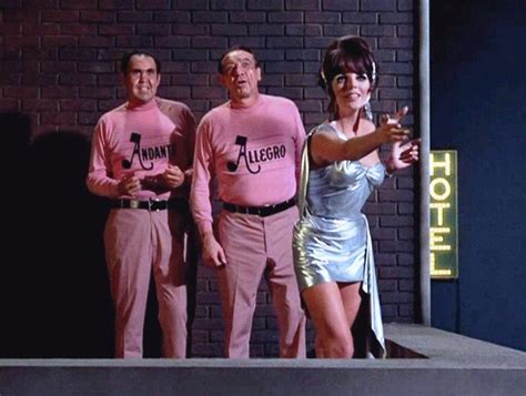 Joan Collins With Cliff Osmond And Mike Mazurki On Batman Batman