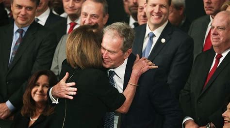 Nancy Pelosi Hugging George Hw Bush