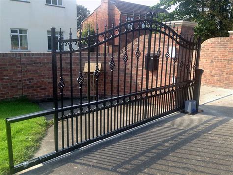 Wrought Iron Sliding Gate Galvanised And Powder Coated Manufactured