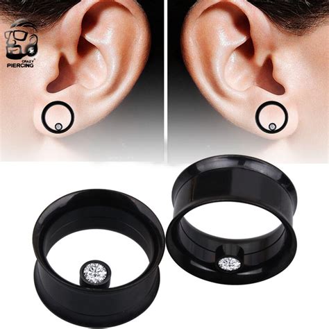 Flesh Screw Tunnel Stainless Steel Black The Daily Low Price Great