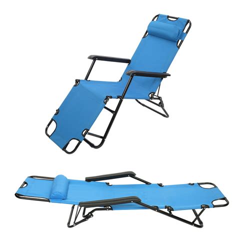 Folding Camping Reclining Chairs Portable Chair Lounge Chairs Patio Outdoor Pool Beach Lawn