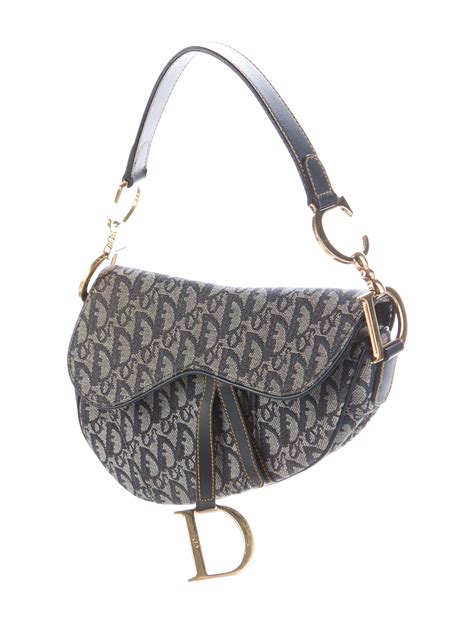 Christian Dior Diorissimo Denim Saddle Bag Handbags Chr52637 The