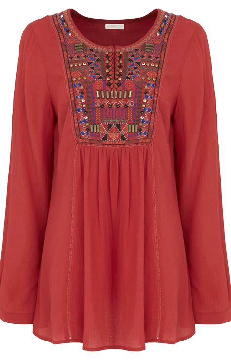 Embroidered Boho Tops Dresses More 2014 Trends Article