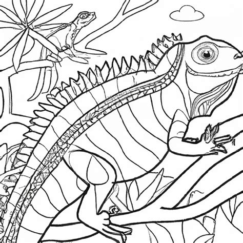 Desenhos De Iguanas Para Colorir Explore A Vida Dos R Pteis The