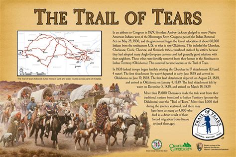 Trail Of Tears Historical Markers On Behance