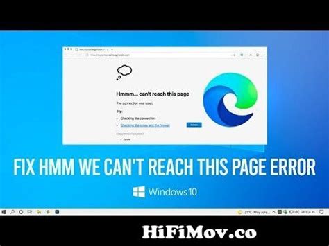 How To Fix Hmmm Can T Reach This Page Microsoft Edge Error From Javascript Activer Microsoft