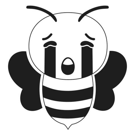 Bee Sad Muzzle Head Flat Transparent Png And Svg Vector File Images