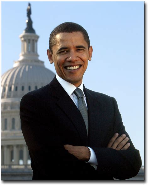 Official Us Senate Portrait Of Barack Obama 11x14 Silver Halide Photo