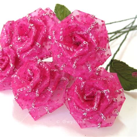 Glitter Rose Bouquet Etsy