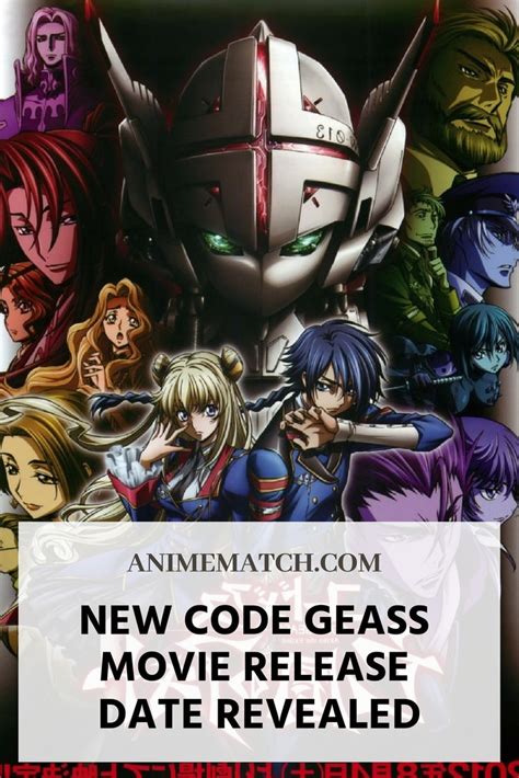 Click to manage book marks. New Code Geass Movie Release Date Revealed - AnimeMatch.com