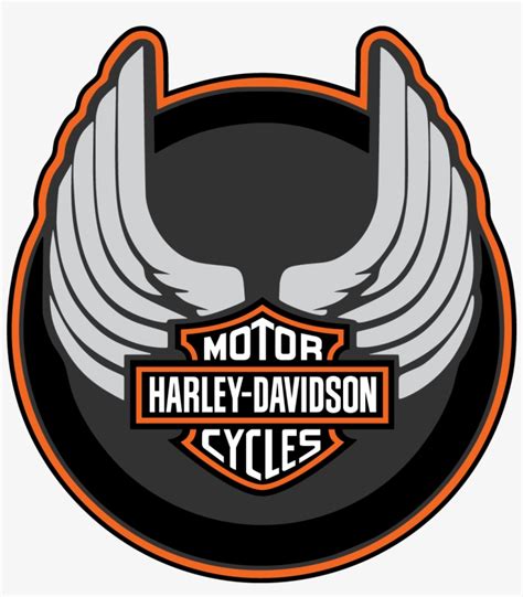 Harley Davidson Wings Round Logo Vector Decal Harley Davidson Eagle