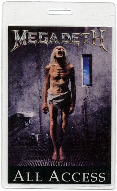 Megadeth Countdown To Extinction Concert Tour Band Laminated Backstage Pass Opens In A New