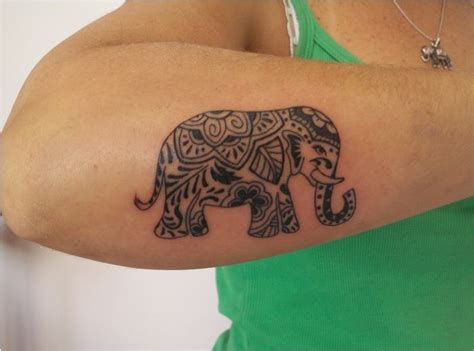 Elefante Hindú Tatuajes Para Mujeres