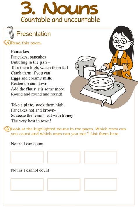 These lessons will easily teach kids new words(vocabulary), spelling, reading. Grade 3 Grammar Lesson 3 Nouns - countable and uncountable | English grammar, Grammar lessons ...