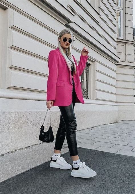 What To Wear With A Pink Blazer Chic Outfit Ideas In