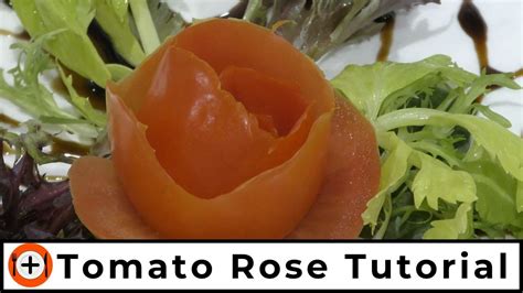 How To Make A Tomato Rose Garnish Platter Decorating Tips Youtube