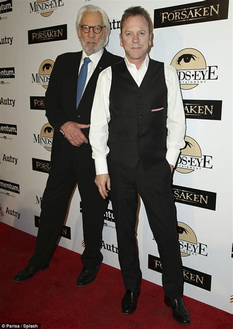 Kiefer Sutherland Stands Alongside His Dad Donald At La