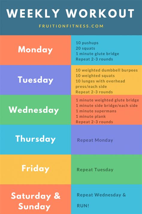 Workout Plan For Men Weekly Workout Plan At Home For Beginners