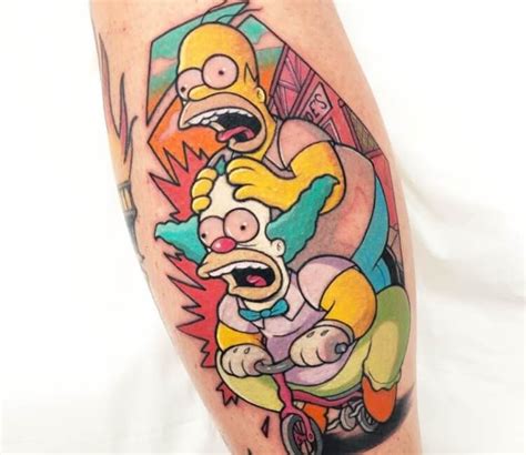 The Simpsons Tattoo By Yeray Perez Post 30235 Simpsons Tattoo