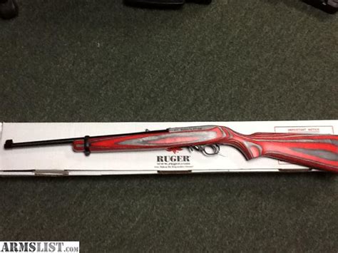 Armslist For Sale New Ruger 10 22 Red Laminated Stock