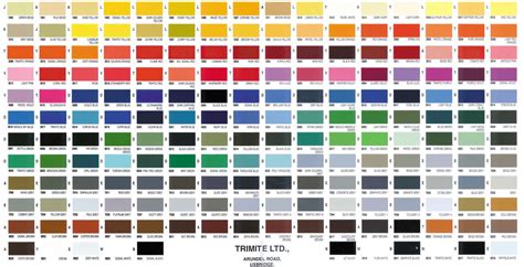 Ral Colour Chart Paint Color Chart Paint Colors Color Charts Powder