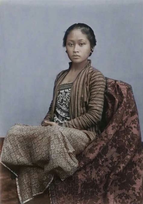 1930s Javanese Girl Javanese Woman Indonesian People Indonesian Women