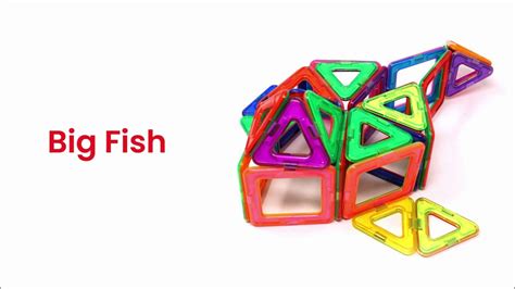 4 Big Fish How To Make A Model Fish With Magnetic Blocks Magnetic