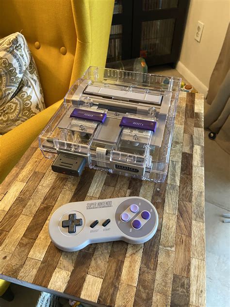 Installed My Clear Snes Console Shell From Retro Game Restore Beats