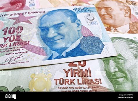 Stack Of Turkish Lira Try Banknotes As Background Stock Photo Alamy