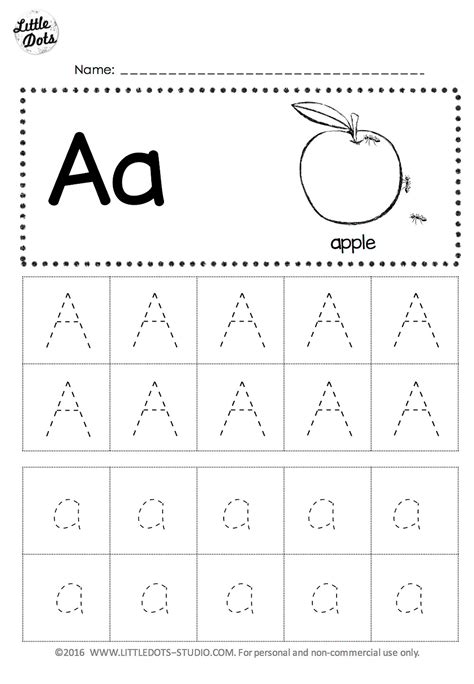 More images for worksheet on tracing for preschoolers » Free Letter A Tracing Worksheets