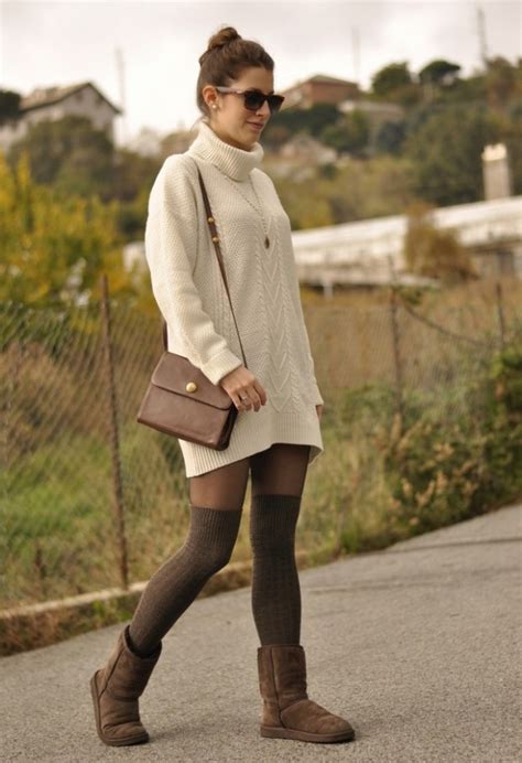 Stylish Fall Outfit Ideas With Over The Knee Socks Ecstasycoffee