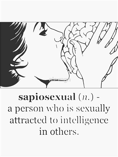 Sapiosexual Definition Sticker For Sale By Alexngn Redbubble