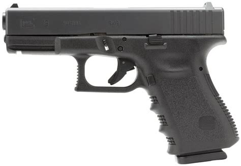 Glock Pi1950203 G19 Standard 9mm Luger 410″ 151 Black Black Polymer