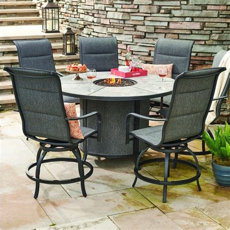 We did not find results for: Springdale 7 Piece Patio Bar Height Dining Set With Fire ...