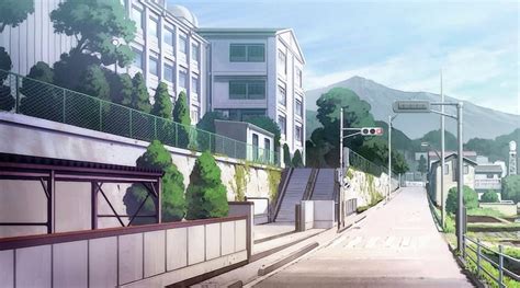 Ilmu Pengetahuan Anime School Backgrounds With Students Front Anime