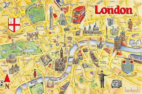 City Of London Map Card Postcard By Crossroads Postcards No90 77m