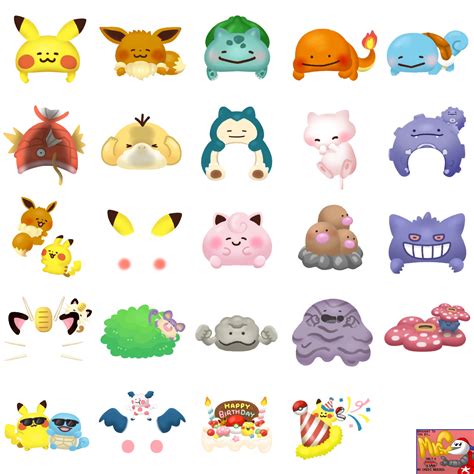 Mobile Pokémon Smile Pokémon Cap Icons The Spriters Resource