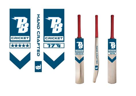 Sticker Design By Onlinedesign For Cricket Bat Logo Front And Back And