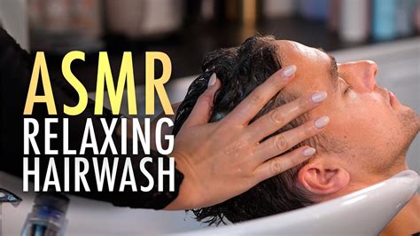 haircut asmr barber asmr relaxing hair wash and scalp massage experience includes the
