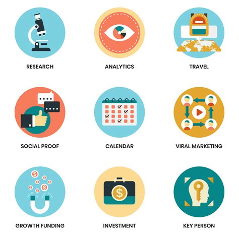 Business Icons Set For Business 480260 Vector Art At Vecteezy