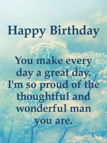 You Make a Great Day! Happy Birthday Card for Him | Birthday & Greeting
