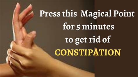 Instant Constipation Relief 5 Minutes Acupressure Point Massage To Get Rid Of Constipation