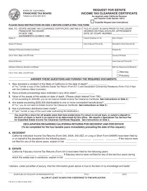 A manual application form must be submitted for each request. Income Tax Clearance Certificate - Fill Online, Printable ...