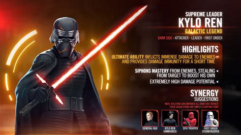 Kit Reveal Supreme Leader Kylo Ren — Star Wars Galaxy Of Heroes Forums