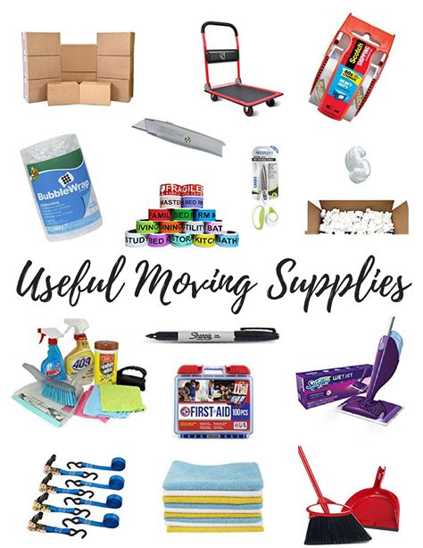 Packing & Moving Supplies Checklist - Simple Mom Review