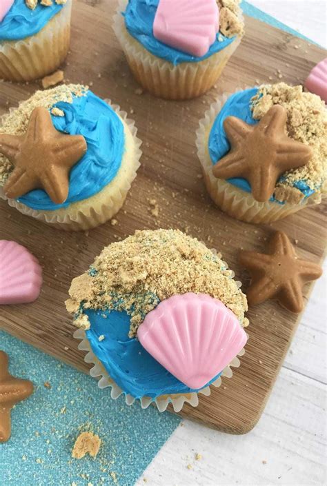 Beach Themed Cupcakes Recipe Easy And Kids Friendly