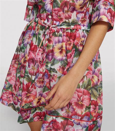 Dolce And Gabbana Floral Voile Dress Harrods Us
