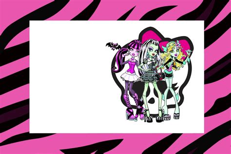 Monster High Party Invitations Free Printables
